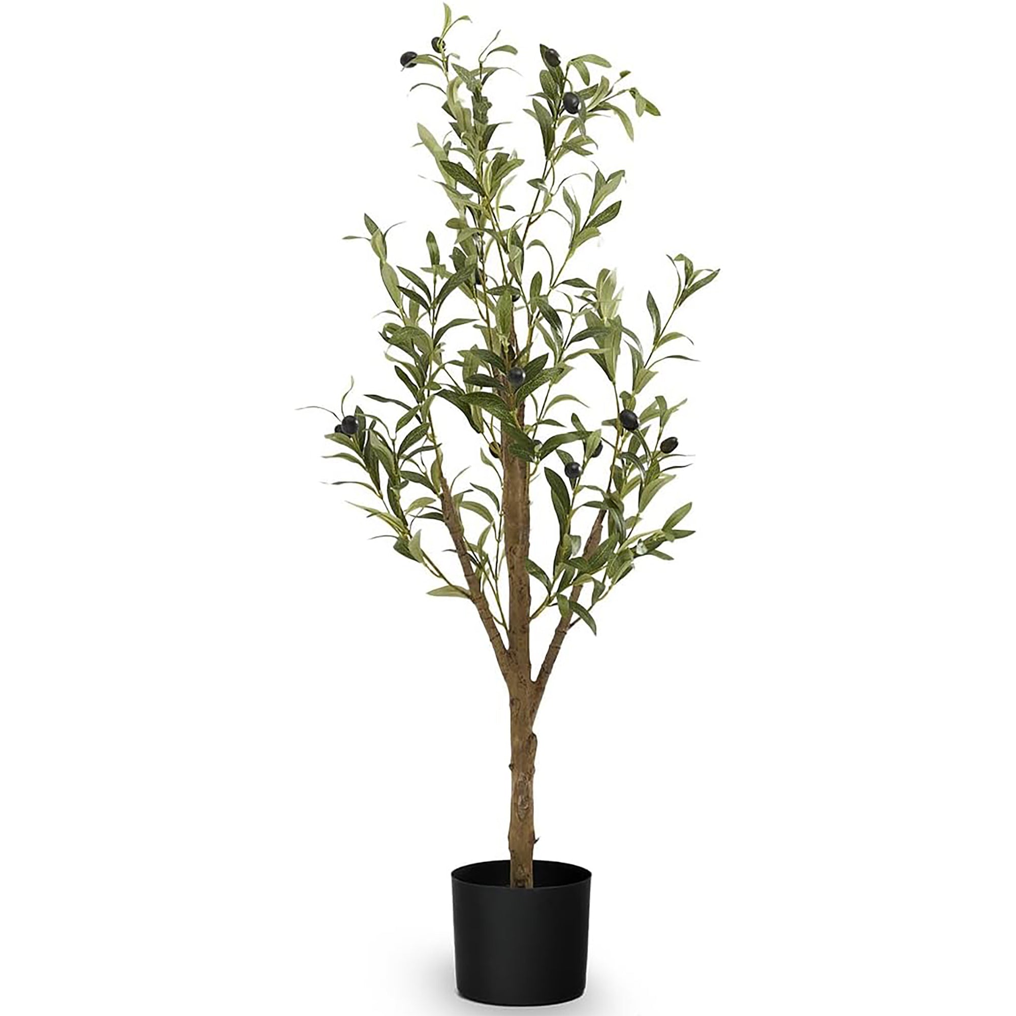 Maia Shop Olive Tree 3.5 Foot Faux Plant, Fake Silk Tree with Realistic Leaves - VMInnovations