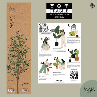 Maia Shop Olive Tree 3.5' Faux Plant Fake Silk Tree w/Realistic Leaves(Open Box) - VMInnovations