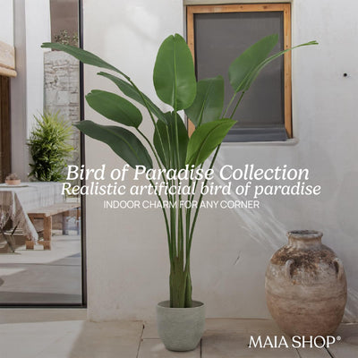 Maia Shop Bird of Paradise 6' Faux Plant, Fake Silk Tree w/ Leaves (Open Box) - VMInnovations