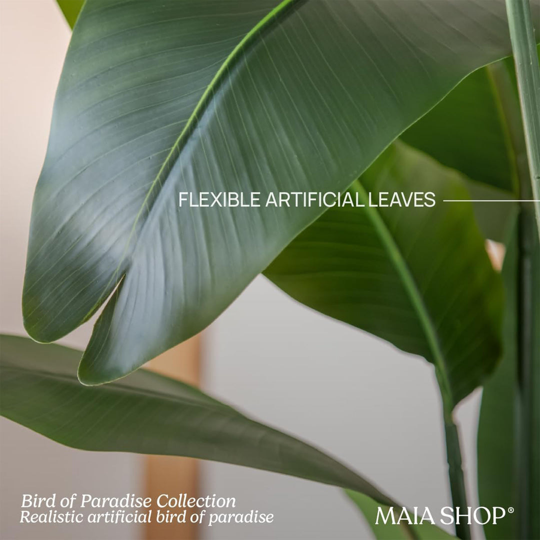Maia Shop Bird of Paradise 6' Faux Plant, Fake Silk Tree w/ Leaves (Open Box)