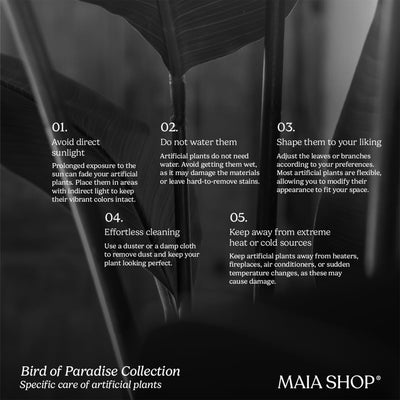 Maia Shop Bird of Paradise 7 Ft Faux Plant, Fake Silk Tree w/ leaves (Open Box) - VMInnovations