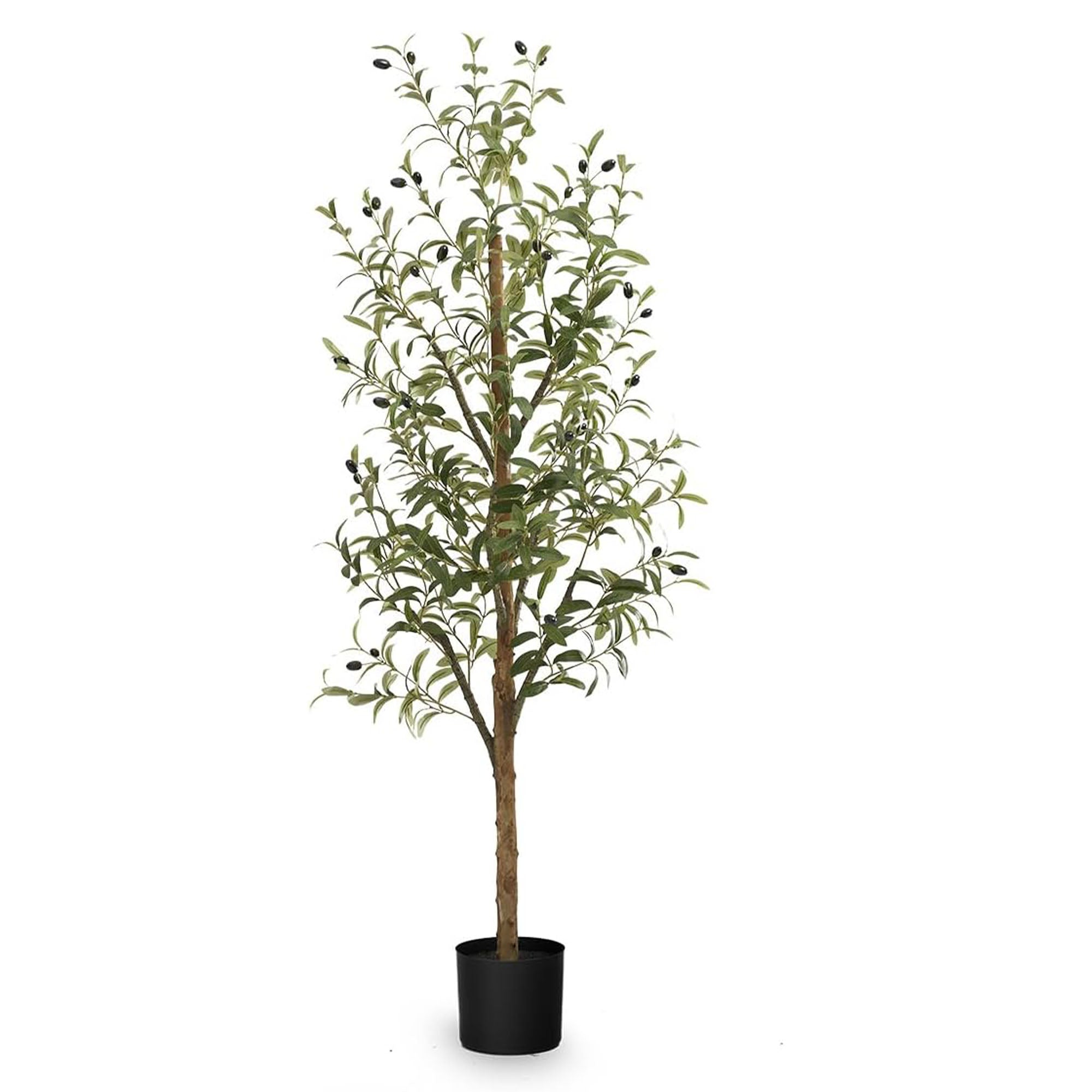 Maia Shop Olive Tree 5 Foot Fake Silk Tree with Realistic Leaves (Open Box)