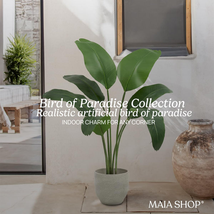 Maia Shop Paradise 4 Ft Faux Plant, Fake Silk Tree w/Realistic Leaves (Used)