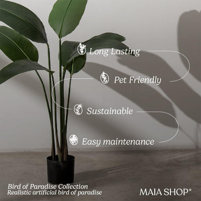 Maia Shop 4 Ft Faux Plant, Fake Silk Tree with Realistic Leaves(Open Box) - VMInnovations
