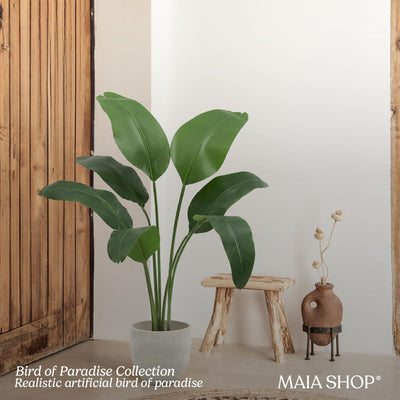 Maia Shop 4 Ft Faux Plant, Fake Silk Tree with Realistic Leaves(Open Box) - VMInnovations