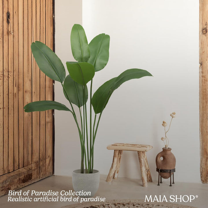 Maia Shop 5 Ft Faux Plant, Fake Silk Tree w/Realistic Leaves (Open Box)