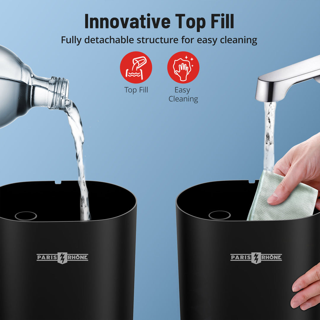 PARIS RHÔNE Cool Mist Ultrasonic Humidifier, 4L w/Humidstat, Black (Open Box) - VMInnovations