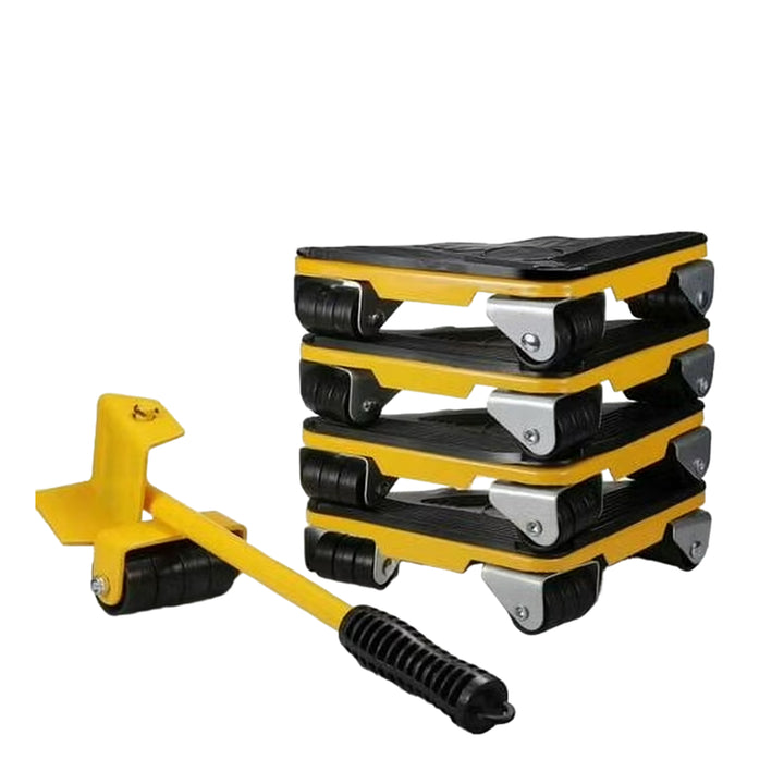 5 Piece Heavy Duty Transporter Set with Smart Moving Method and Wheels