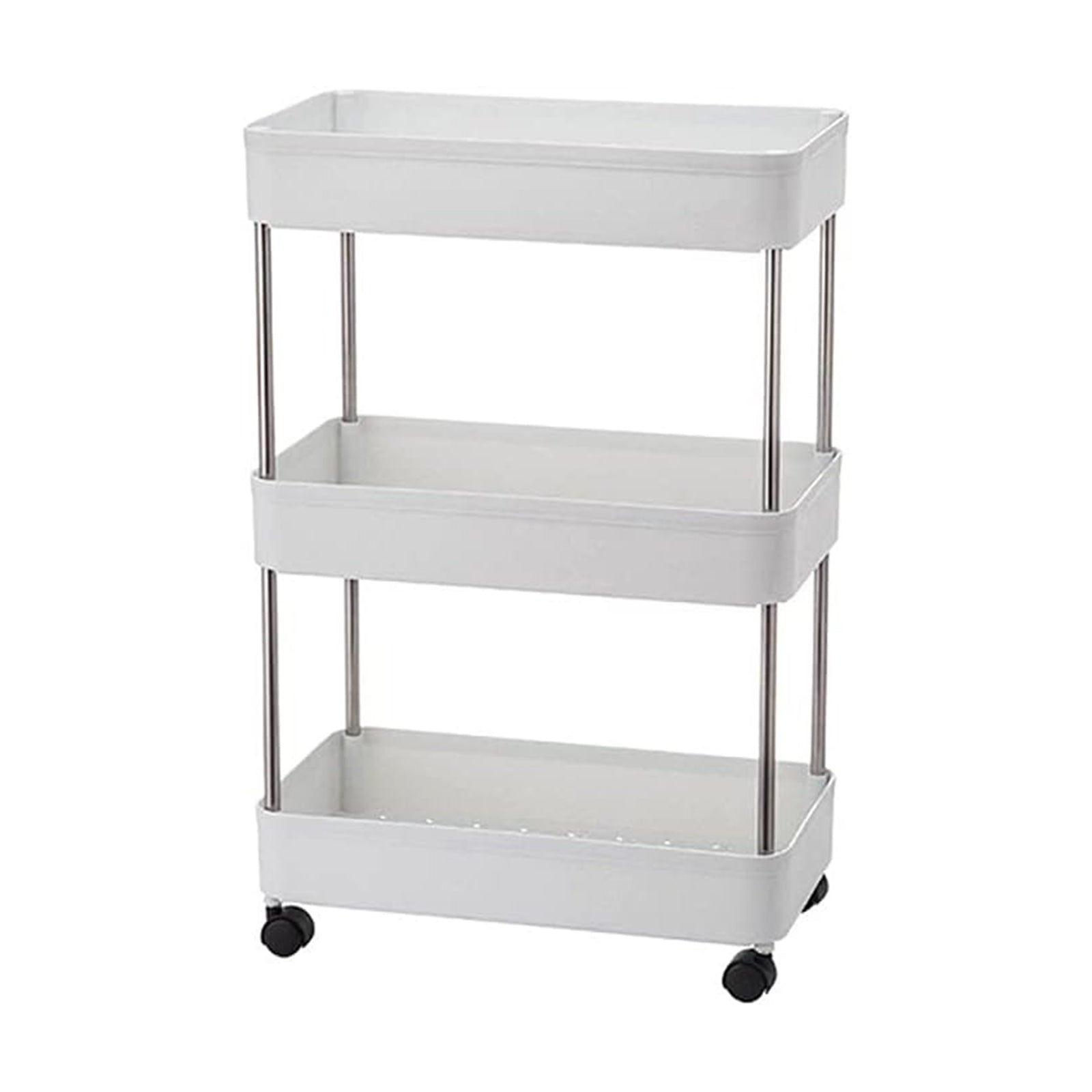 ATHOME 3-Tier Rolling Cart w/ Open Design for Ventilated Organization (Open Box) - VMInnovations