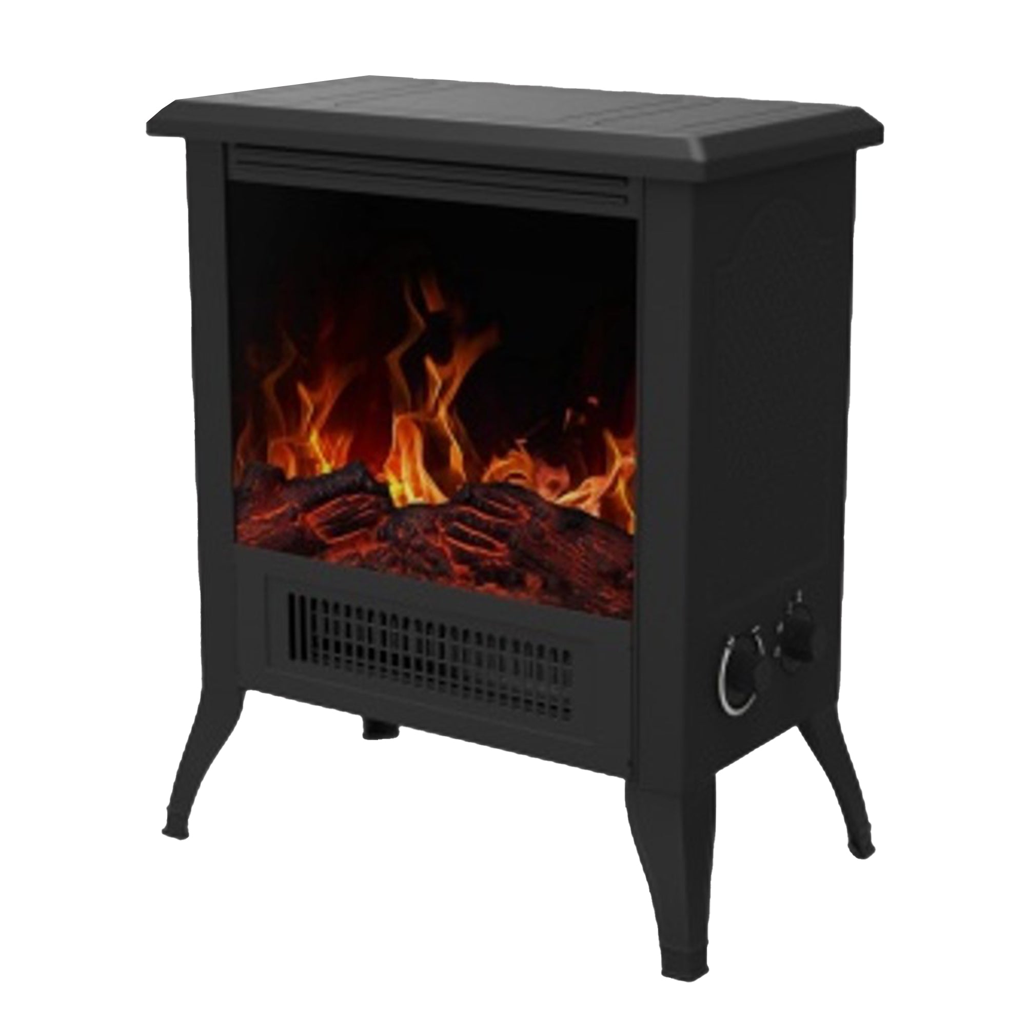 Warm-Living 1500W Electric Fireplace Heater,  w/ Flame Effect (Open Box) - VMInnovations