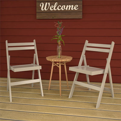 Cosco 2-Pack XL Folding Chairs, Slat Back, Indoor Dining or Extra Seating, Gray - VMInnovations