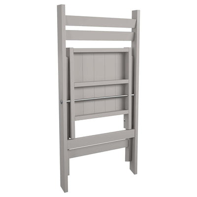 Cosco 2-Pack XL Folding Chairs, Slat Back, Indoor Dining or Extra Seating, Gray - VMInnovations