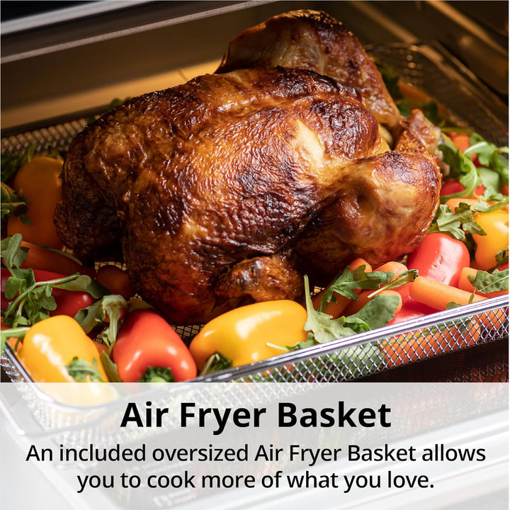 Aria 17 Quart Retro Air Fryer Oven, 4-in-1 Countertop Convection Cooker, White - VMInnovations