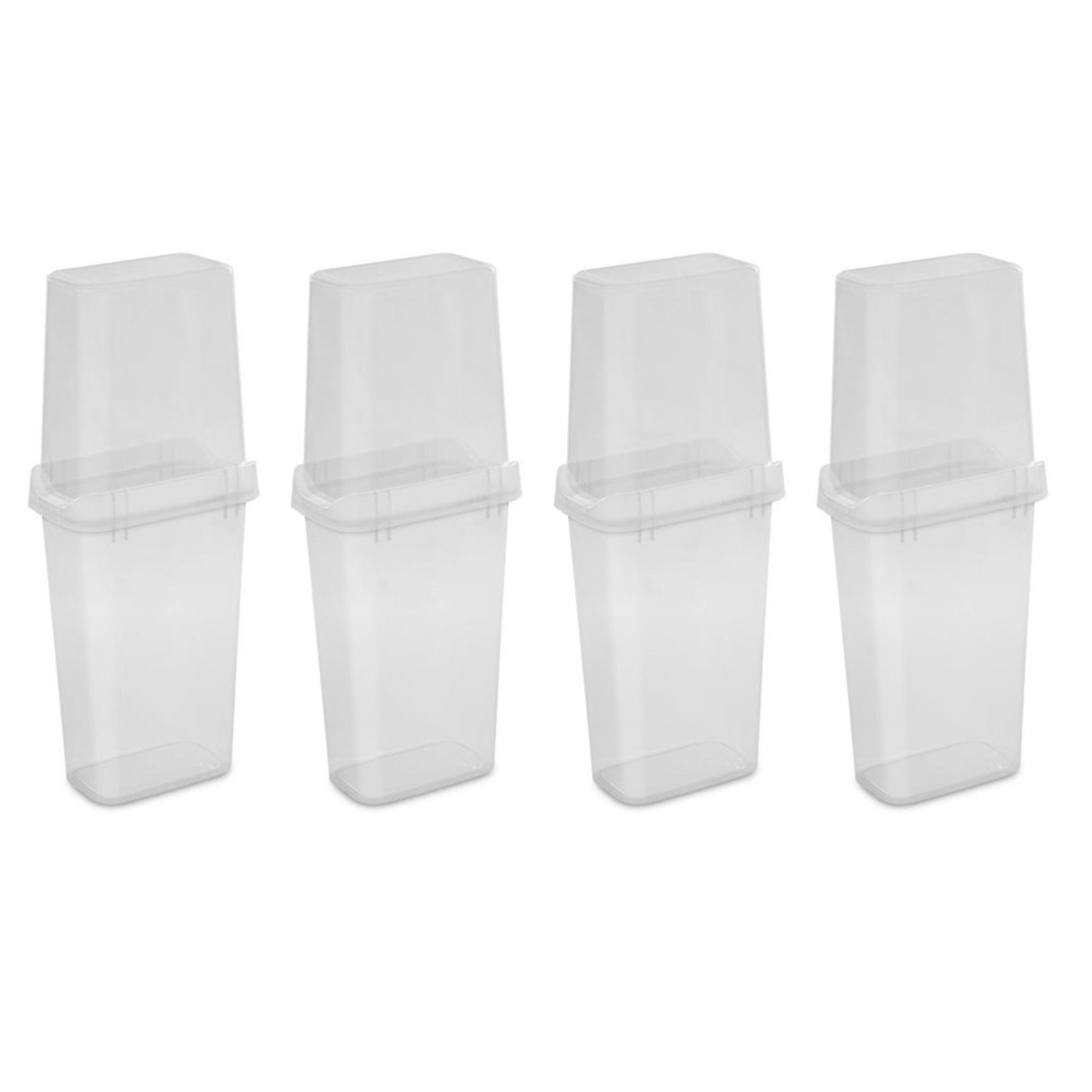 Sterilite 4 Pack Vertical Wrap Storage Box, Holds 25 Rolls, 40" Tall, Clear - VMInnovations