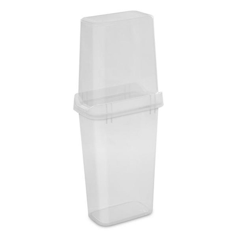 Sterilite 4 Pack Vertical Wrap Storage Box, Holds 25 Rolls, 40" Tall, Clear