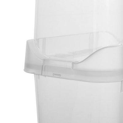 Sterilite 4 Pack Vertical Wrap Storage Box, Holds 25 Rolls, 40" Tall, Clear