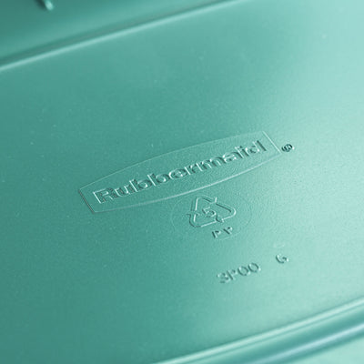 Rubbermaid 6 Pack Plastic Storage Bins & Lids, 18 Gallon Tote Container, Green - VMInnovations