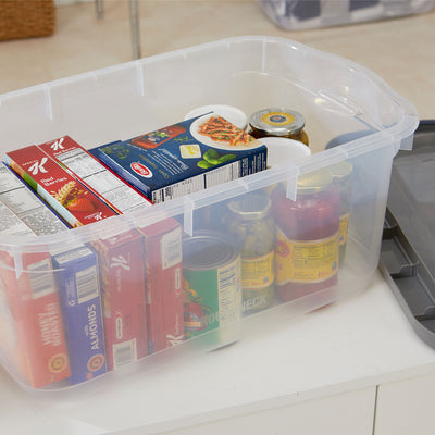 Rubbermaid 5 Pack Roughneck Clear Storage Containers, 50 Quart (Open Box) - VMInnovations
