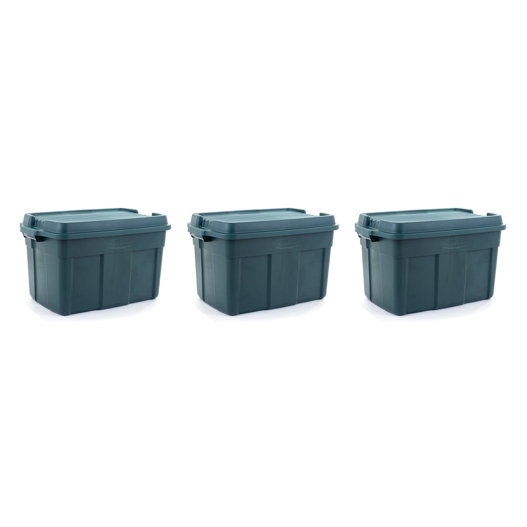 Rubbermaid 3pk High Top Storage Containers for Garage & Home Use, 37 Gal (Used)