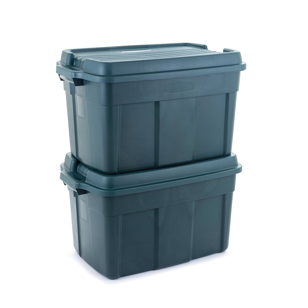 Rubbermaid 3 Pack High Top Storage Containers for Garage and Home Use, 37 Gallon