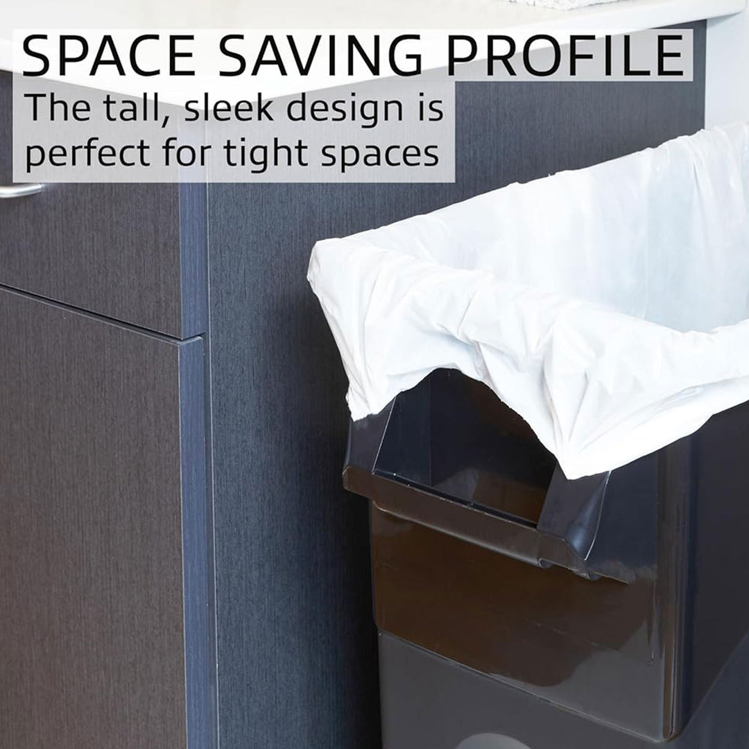 United Solutions 4pk 23 Gallon Kitchen Trash Can Garbage Bins, Black (Open Box)