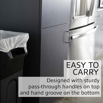 United Solutions 4pk 23 Gal Kitchen Trash Can Garbage Bins, Highboy, Black(Used) - VMInnovations