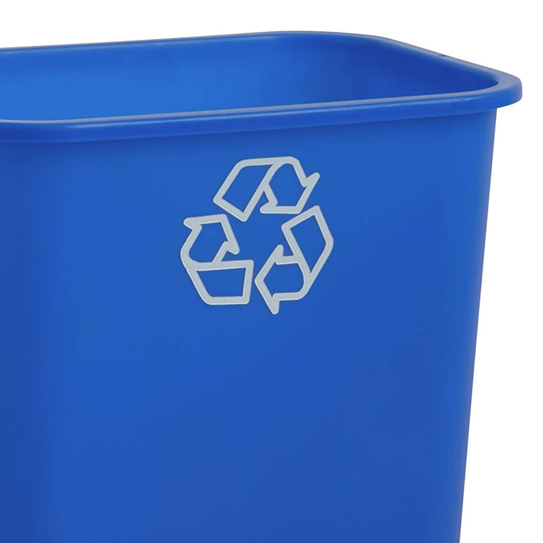 United Solutions 12pk Open Top Recycling Bin Space Saving Can, 7 Gal (Open Box)