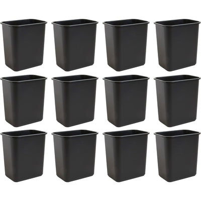 United Solutions 12 Pack Trash Wastebasket for Commercial and Kitchen, 7 Gallon - VMInnovations