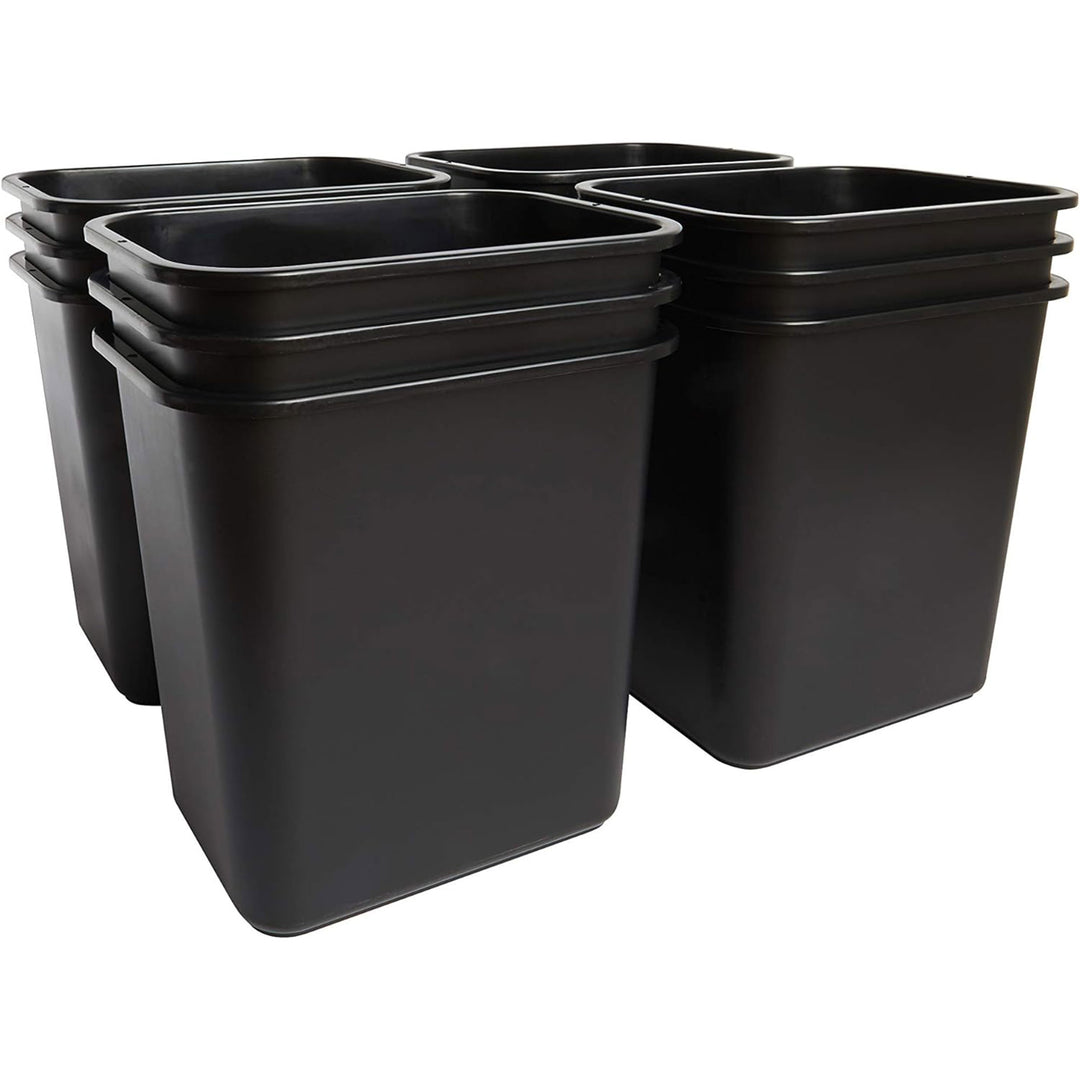 United Solutions 12 Pack Trash Wastebasket for Commercial and Kitchen, 7 Gallon