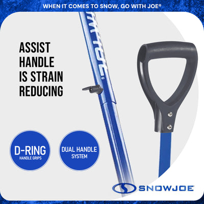 Snow Joe 3 Pack Shovelution Snow Shovel with 20" Shovel Blade & Assist Handle