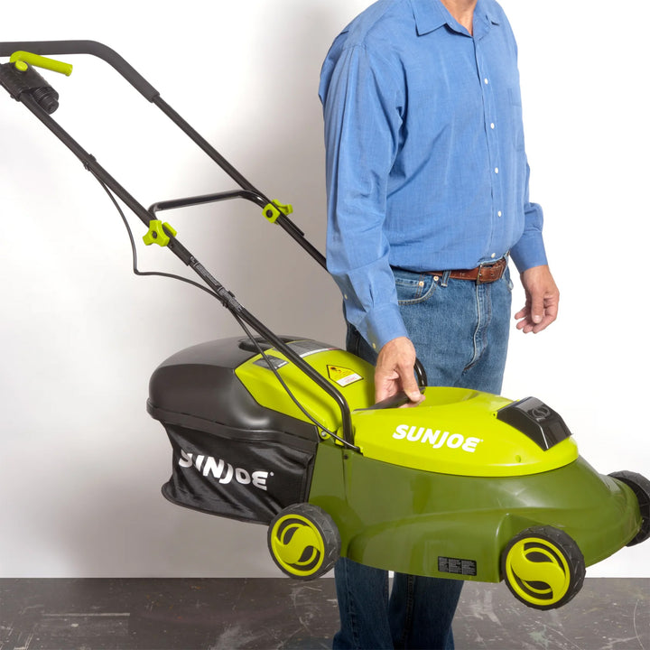 Sun Joe MJ401C-XR Cordless Lawn Mower, 28V, 14 Inch, 10.6 Gal Grass Catcher