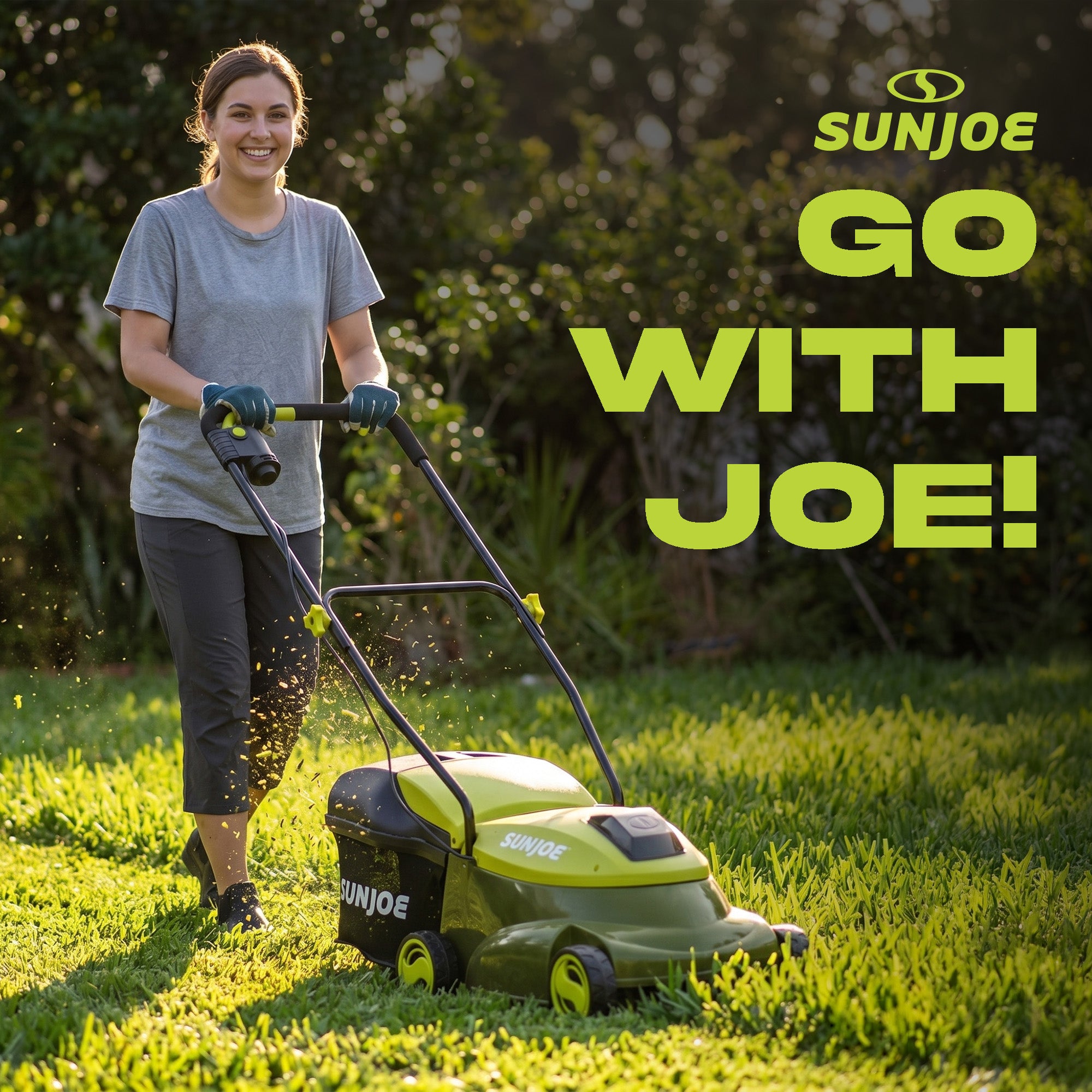 Sun Joe 14" Electric Cordless Lawn Mower w/ Detachable Grass Catcher, MJ401C-PRO - VMInnovations