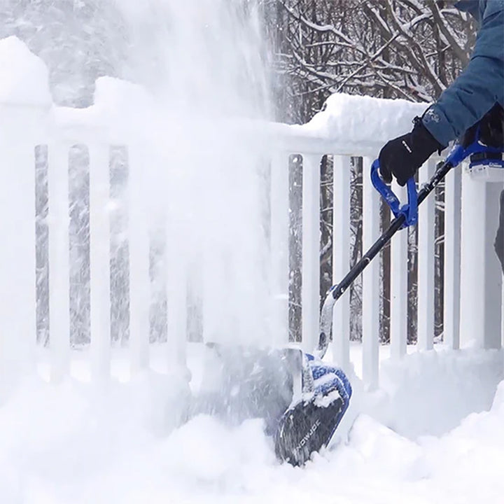 Snow Joe 24-Volt Cordless Battery-Powered Snow Shovel Bundle, Blue (Open Box)