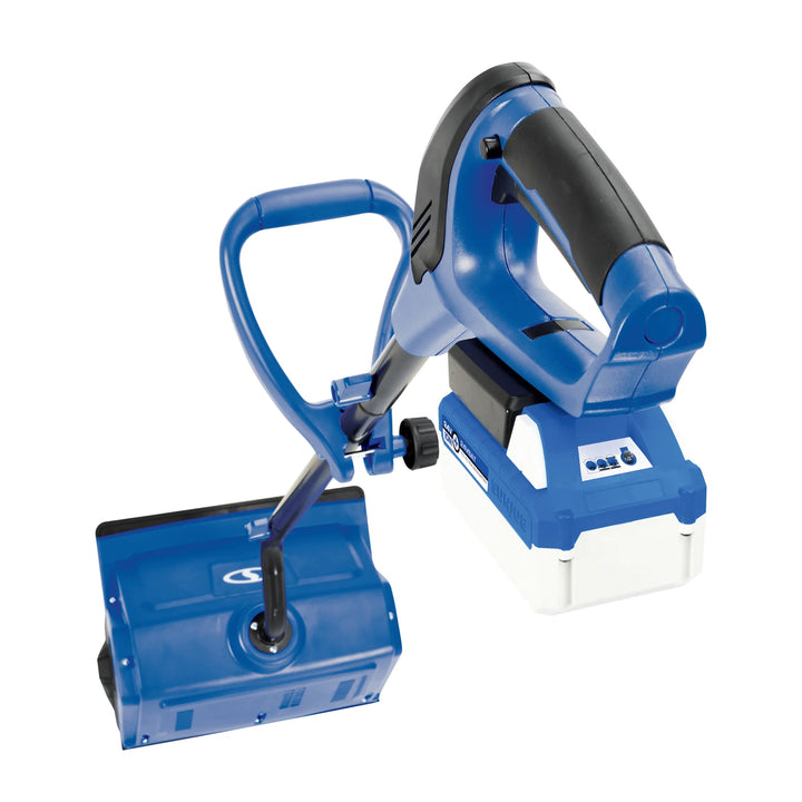 Snow Joe 24-Volt Cordless Battery-Powered Snow Shovel Bundle, Blue (Open Box)