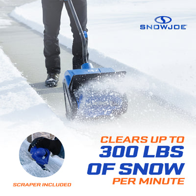 Snow Joe 24-Volt Battery-Powered Snow Shovel Bundle, 13-In, Blue (For Parts)