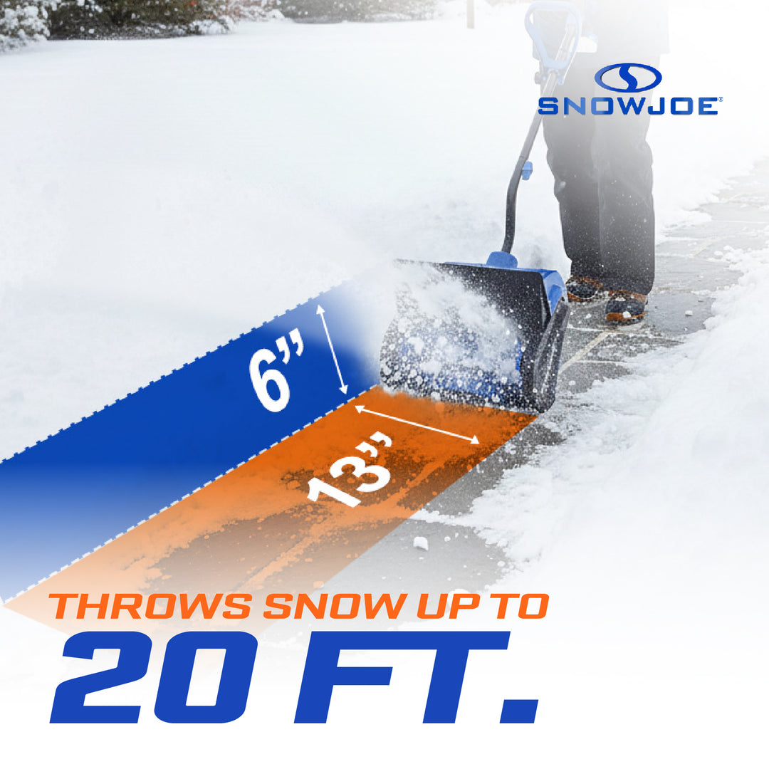 Snow Joe IONMAX 24V Cordless Battery-Power Snow Shovel Bundle, 13", 24V-SS13-TV1
