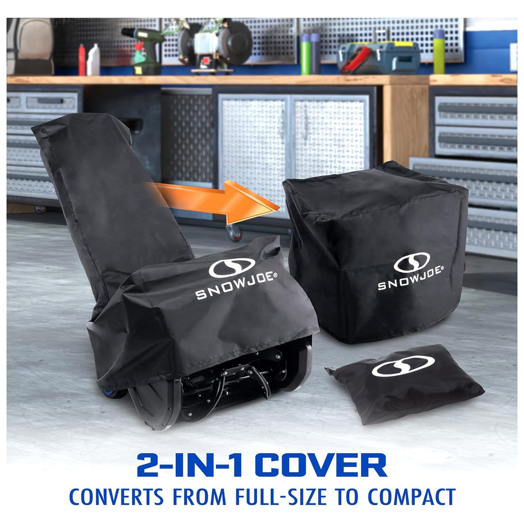 Snow Joe 24 V Snow Blower, 2x4.0-Ah Batteries, Dual Port Charger, & Cover (Used) - VMInnovations