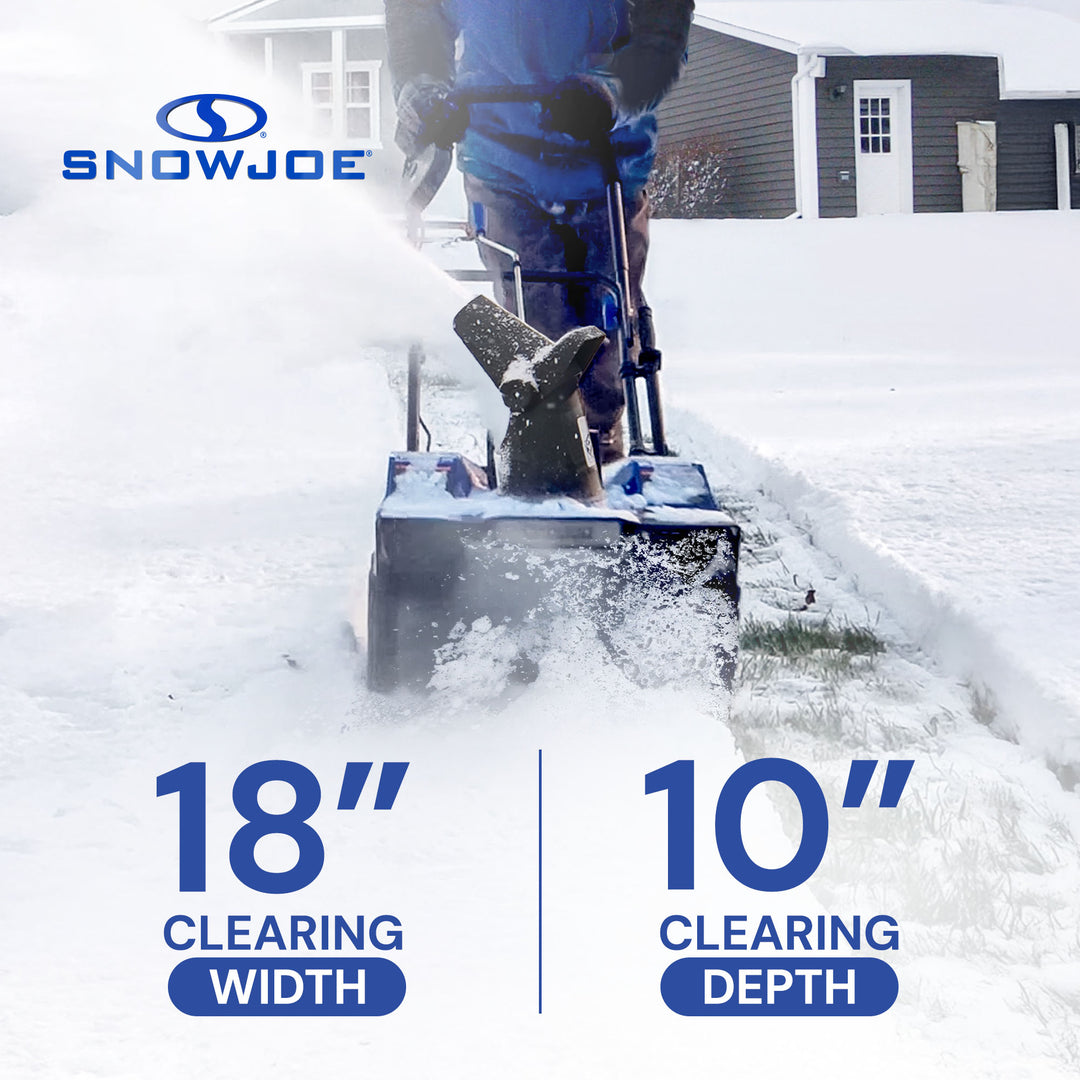 Snow Joe Snow Blower IONMAX, Cordless Electric Kit w/ LED Light, 24V-X2-SB18-TV1 - VMInnovations