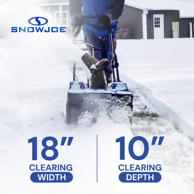 Snow Joe 24V Snow Blower, 2x4.0-Ah Batteries, Dual Charger & Cover (For Parts)