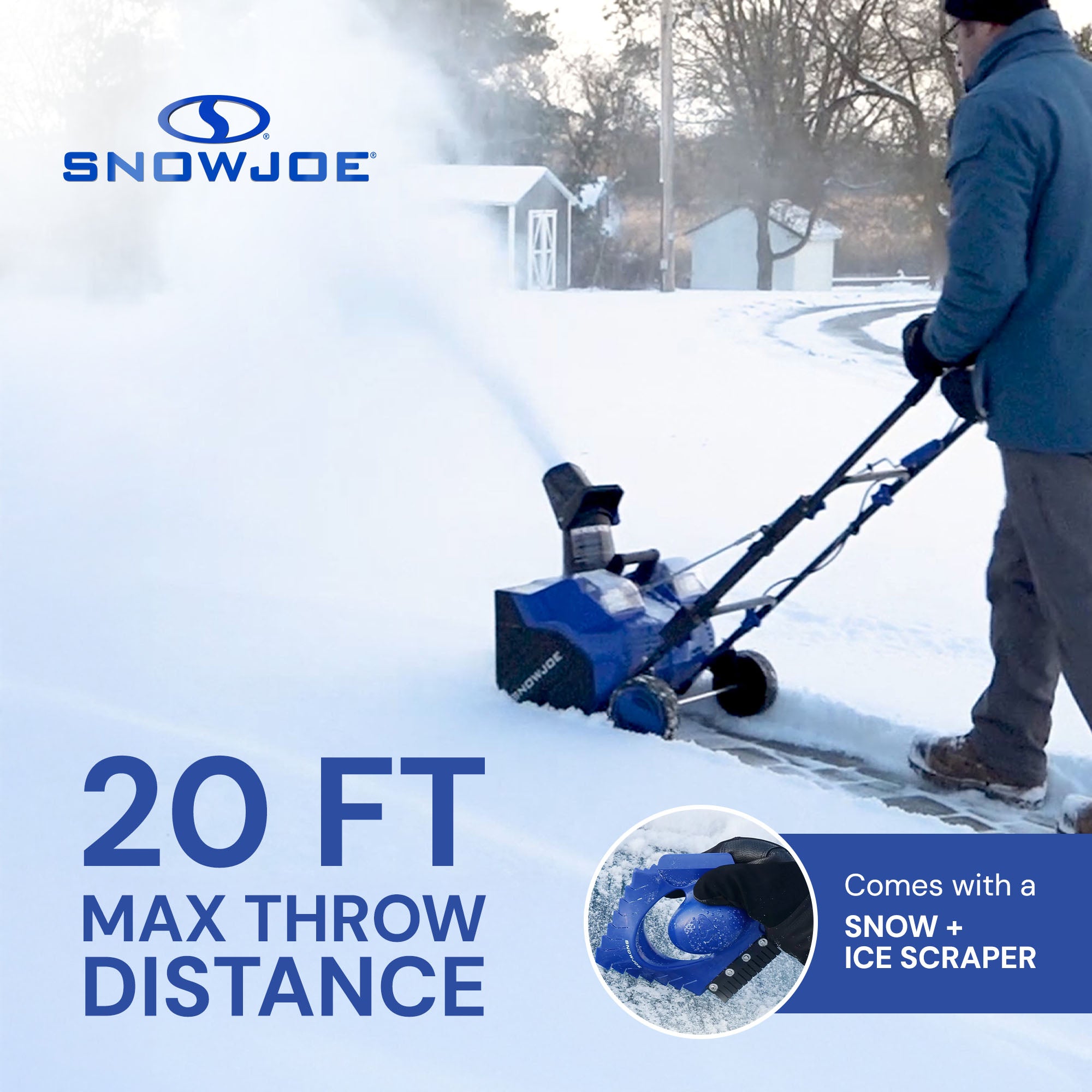 Snow Joe 24V Snow Blower, 2x4.0-Ah Batteries, Dual Charger & Cover (For Parts)