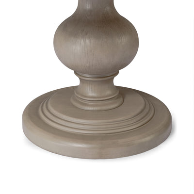 Zola Classical Round Wooden Dining Table in Antiqued Grey Finish - VMInnovations