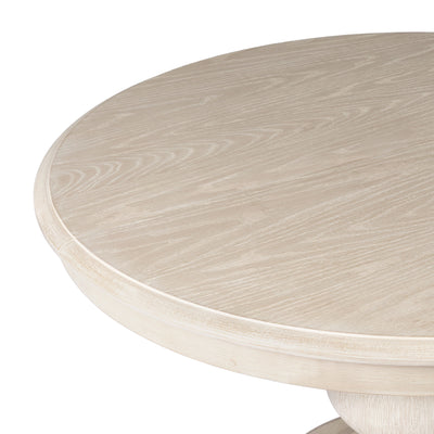 Maven Lane Zola Traditional Round Wooden Dining Table in Antiqued (Open Box)