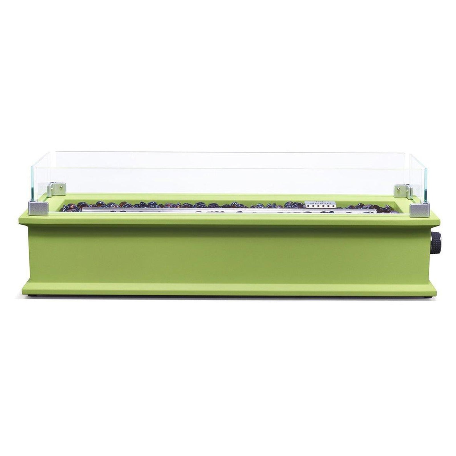 Loom X Blossom Tabletop Design Gas Fire Pit with Quick-connect Adapter, Lime - VMInnovations
