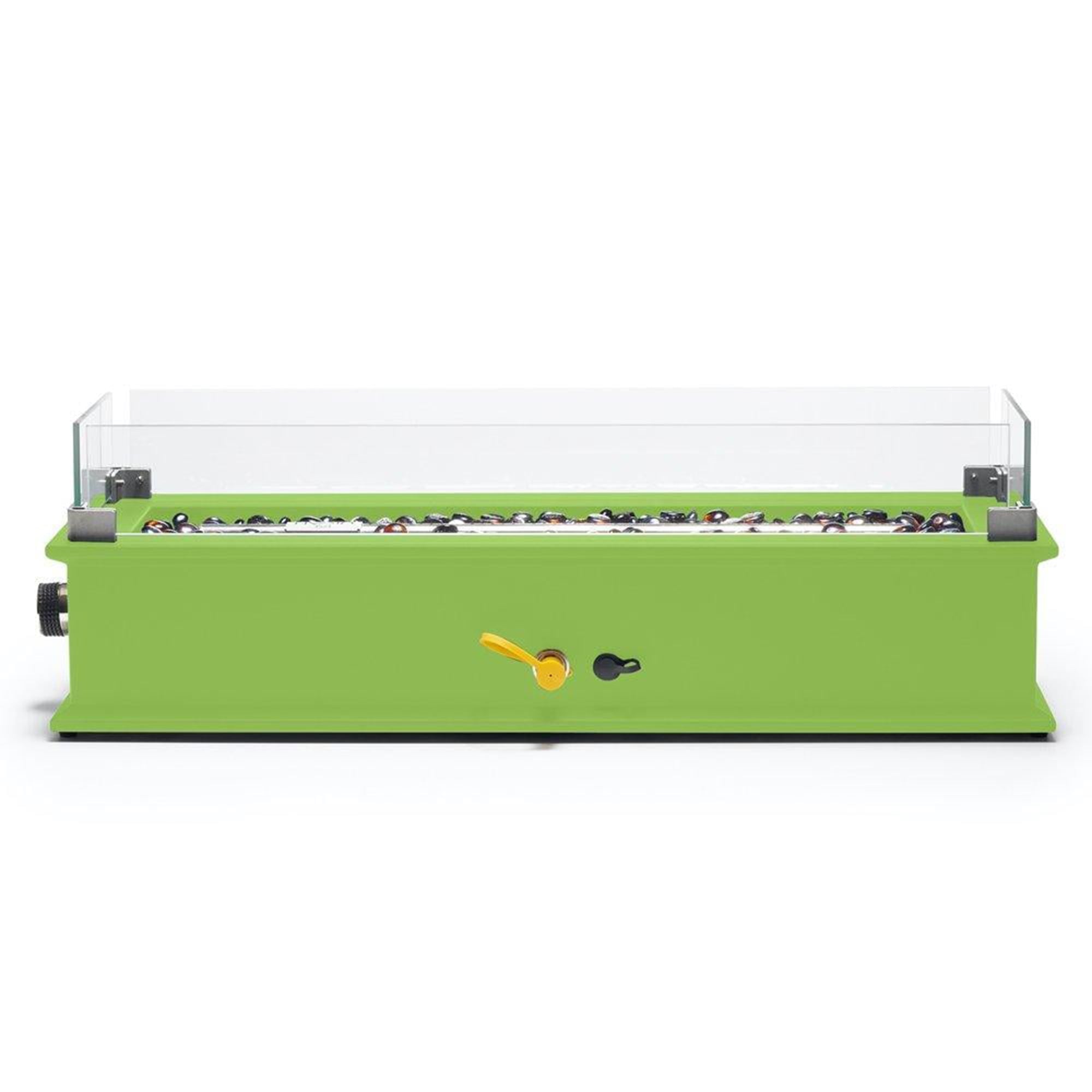 Loom X Blossom Tabletop Design Gas Fire Pit with Quick-connect Adapter, Lime - VMInnovations
