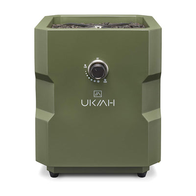 UKIAH Tailgater X Portable Outdoor Propane Fire Pit Table, 48000 BTU, Green - VMInnovations