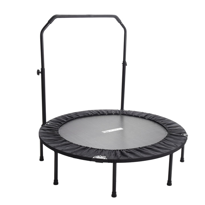 Stamina inMotion 48" Round Fitness Trampoline with Adjustable Handlebars, Black