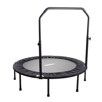 Stamina inMotion 48" Round Trampoline with Adjustable Handlebar, Black(Open Box)