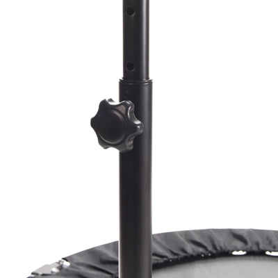 Stamina inMotion 48" Round Trampoline with Adjustable Handlebar, Black(Open Box)