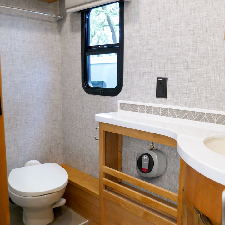 Fogatti 2.5 Gallon 1440W Mini Tank Water Heater, Wall/Floor Mount,Gray(Open Box)