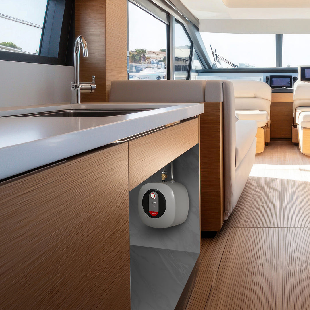 Fogatti 4 Gal 1440W Electric Mini Tank Water Heater, Wall/Floor Mount (Open Box)